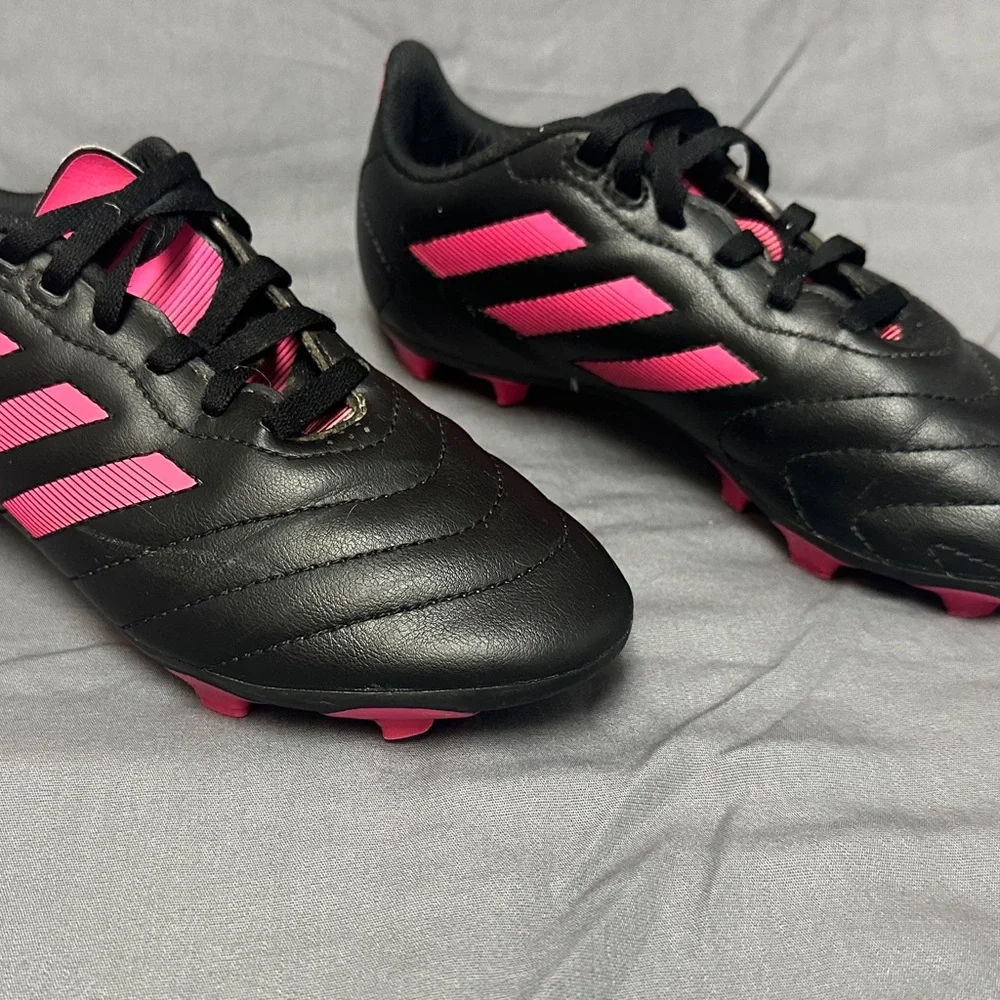 Adidas Black and Pink Soccer Cleats - Picture 1 of 5